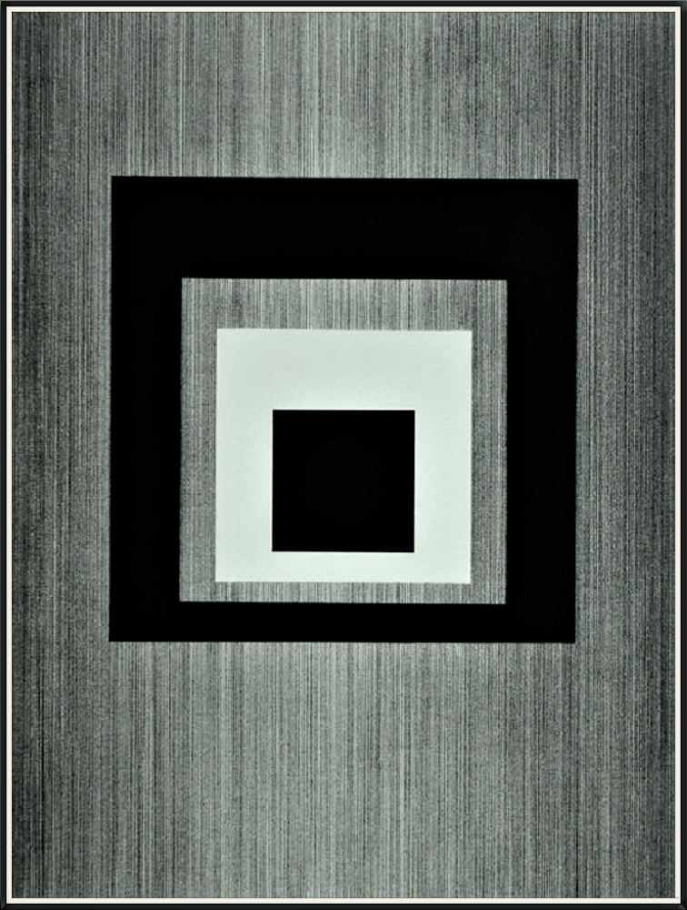 2012 Hommage à Albers (acrylique pierre noir)