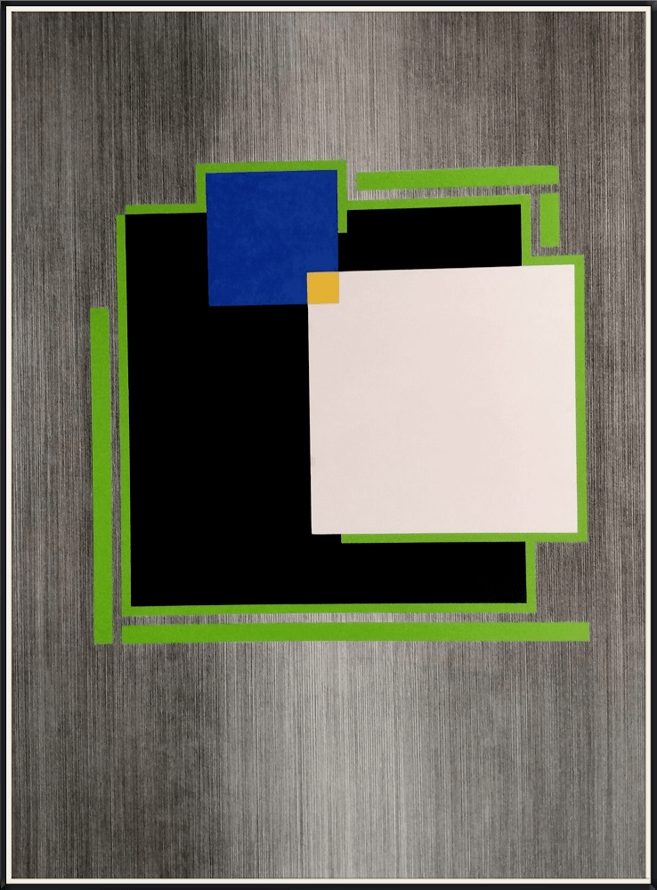 2013 Jardin B (Acrylique et pierre noir)